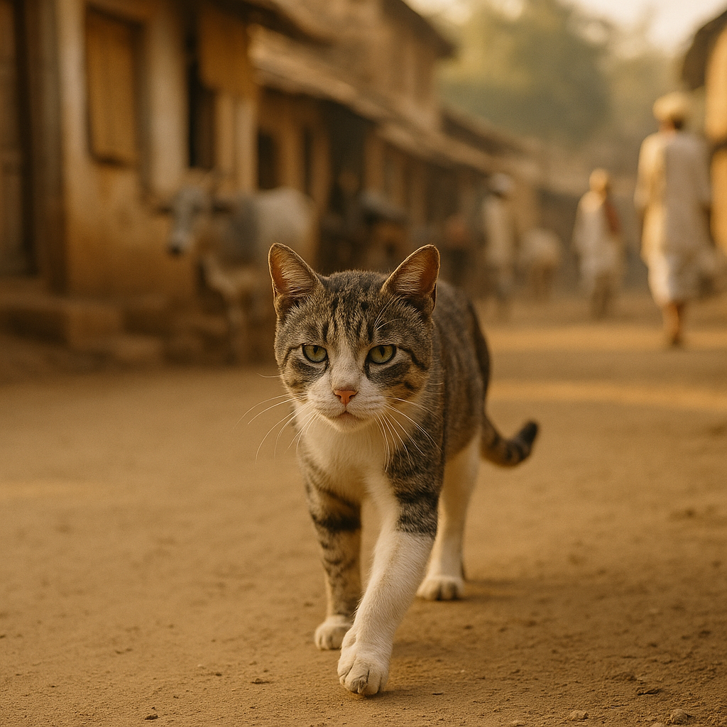 Tom, the grey tomcat